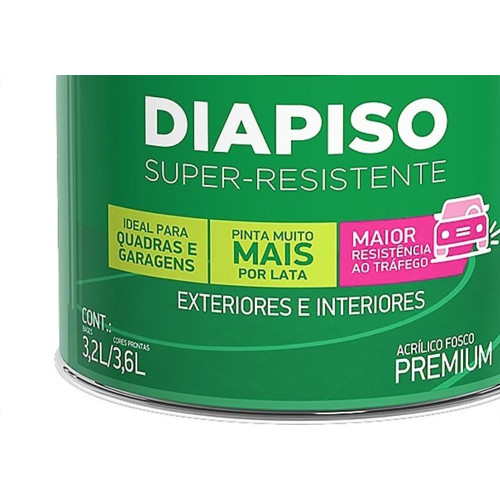 Tinta Acrilica Piso Iquine 3,6L Cinza Escuro