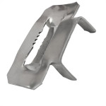 Fecho Para Fita De Aco Inox Fera Dentado 3/4'' X 1'' Pacote Com 100 Pecas
