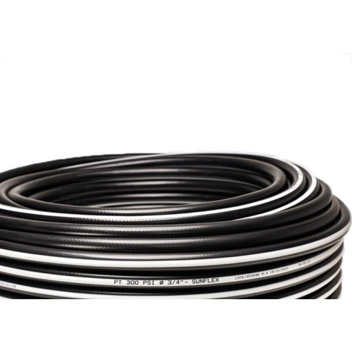 Mangueira Irrigacao Pt200 House Protection U.V. Preta Sunflex 3/4''X 2.5Mm - 50M - 60406