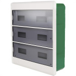 Centrinho Schneider Pvc Embutir Fume Para 36 Disjuntores Din Sem Barramento