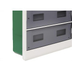 Centrinho Schneider Pvc Embutir Fume Para 36 Disjuntores Din Sem Barramento