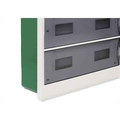 Centrinho Schneider Pvc Embutir Fume Para 36 Disjuntores Din Sem Barramento