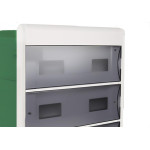Centrinho Schneider Pvc Embutir Fume Para 36 Disjuntores Din Sem Barramento