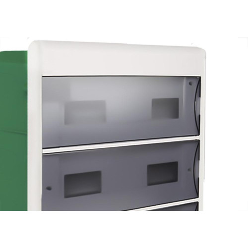 Centrinho Schneider Pvc Embutir Fume Para 36 Disjuntores Din Sem Barramento