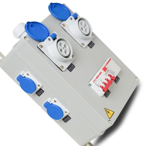 Quadro De Comando Steck Com 1 Disj. Trifas. 40A.+1 Idr 40A.+2 Tomadas Industr. N4049+4 Tomadas 2P+T. 20A. 220V.