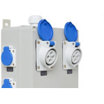 Quadro De Comando Steck Com 1 Disj. Trifas. 40A.+1 Idr 40A.+2 Tomadas Industr. N4049+4 Tomadas 2P+T. 20A. 220V.