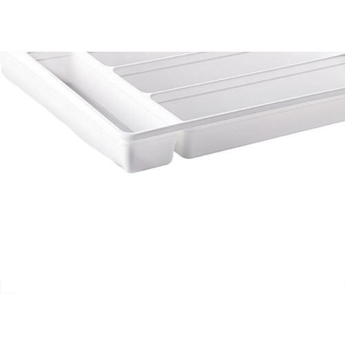 Organizador De Talheres Plastico Plasutil 5 Divisórias Branco - 9728