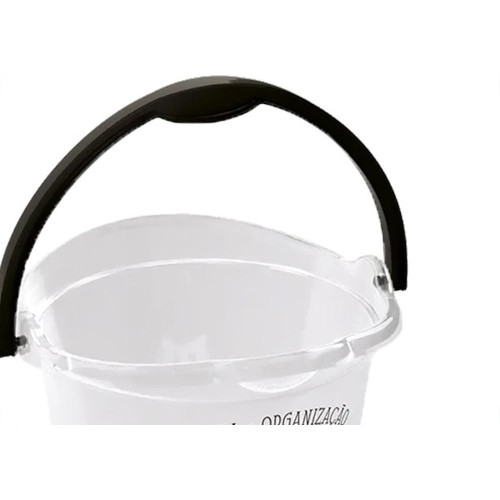 Balde Plasutil Plastico Decorado Transparente 8L - 4400