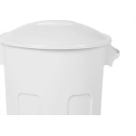 Lixeira Plastica Com Tampa Plasutil 58L Branca - 15071