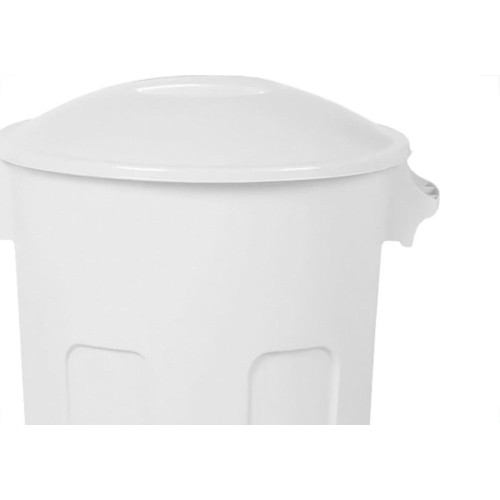 Lixeira Plastica Com Tampa Plasutil 58L Branca - 15071