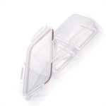 Pote Plastico Plasutil Com 2 Divisorias Hermetico Transparente Com Borracha - 13084