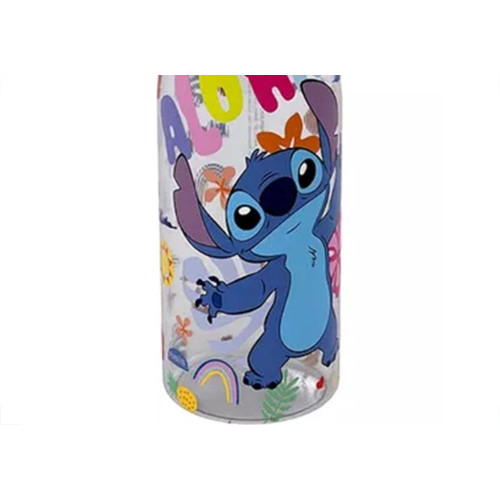 Garrafinha Plastica Plasutil Abre Facil Stitch 530Ml - 15834