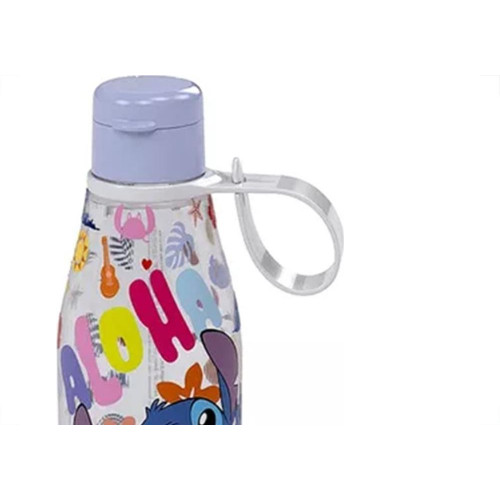 Garrafinha Plastica Plasutil Abre Facil Stitch 530Ml - 15834