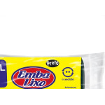 Saco De Lixo Embalixo 100L 75X1,05Cm Preto Pacote Com 10 Sacos