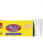 Saco De Lixo Embalixo Reforcado 30L 59X62Cm Preto Pacote Com 50 Sacos