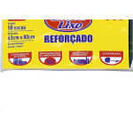 Saco De Lixo Embalixo Reforcado 50L 63X80Cm Preto Pacote Com 50 Sacos
