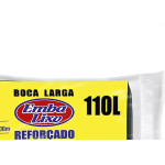 Saco De Lixo Embalixo Reforcado 110L 90X100Cm Preto Pacote Com 25 Sacos