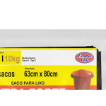 Saco De Lixo Embalixo Extra Forte 50L 63X80Cm Preto Pacote Com 50 Sacos