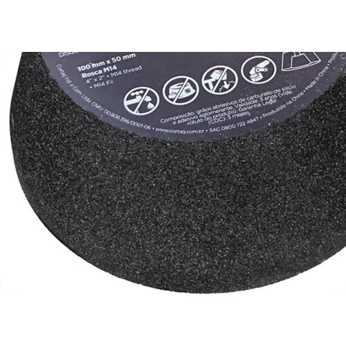 Rebolo Cortag Conico 100Mm X 50Mm Rosca M14 G-120 - 61750