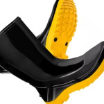 Bota Galocha Pvc Marluvas Vulcaflex Preta/Amarela No.44 Com Meia
