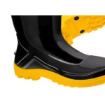 Bota Galocha Pvc Marluvas Vulcaflex Preta/Amarela No.43 Com Meia