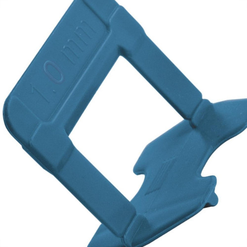 Espacador De Piso Cortag Nivelador Eco Azul 1,0Mm Com 500 Pecas