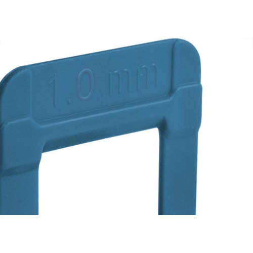 Espacador De Piso Cortag Nivelador Eco Azul 1,0Mm Com 500 Pecas