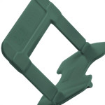 Espacador De Piso Cortag Nivelador Eco Verde 2,0Mm Com 500 Pecas