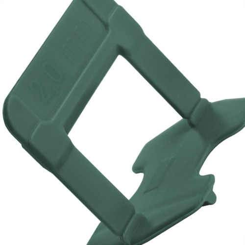 Espacador De Piso Cortag Nivelador Eco Verde 2,0Mm Com 500 Pecas
