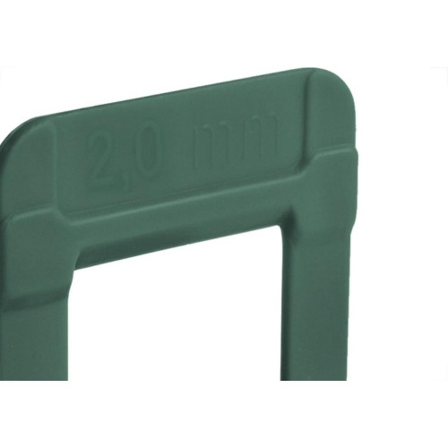 Espacador De Piso Cortag Nivelador Eco Verde 2,0Mm Com 500 Pecas