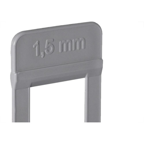 Espacador De Piso Cortag Nivelador Supra 1,5Mm Para Pedras Espessas Pacote Com 50 Pecas
