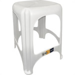 Banqueta Plastica Tramontina Niteroi Branca 37X45Cm - 92411/010