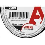 Fita Isolante Adere 5M Preta - Kit C/6 Pecas