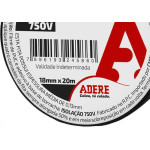 Fita Isolante Adere 20M Preta - Kit C/6 Pecas