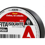 Fita Isolante Adere 20M Preta - Kit C/6 Pecas
