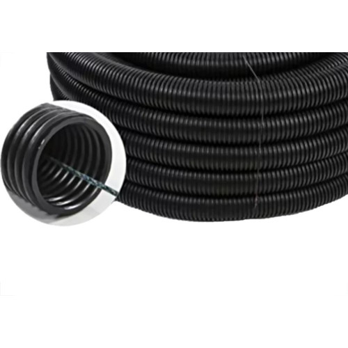 Duto Corrugado Bravo Pead Preto 2'' X 50M Com Cabo Guia