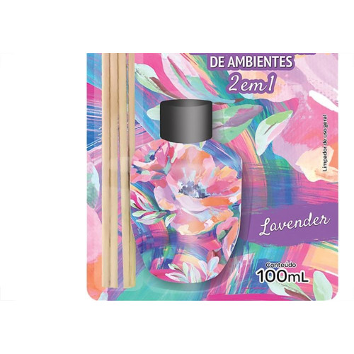 Limpador E Difusor De Ambientes Sanol 2 Em 1 Intense Lavender 100Ml - 10189