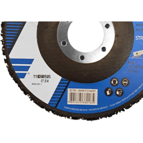 Disco Removedor/Polidor Strip Disc Norton 4.1/2'' X 7/8''