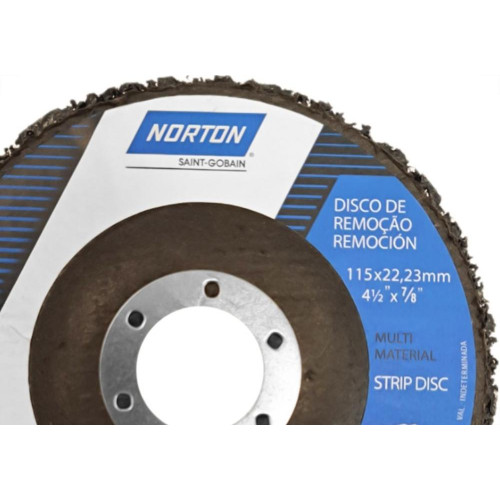 Disco Removedor/Polidor Strip Disc Norton 4.1/2'' X 7/8''
