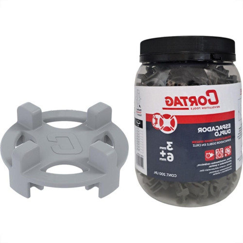 Espacador De Piso Cortag Duplo 3Mm + 6Mm Com 200 Pecas