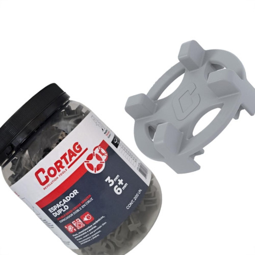 Espacador De Piso Cortag Duplo 3Mm + 6Mm Com 200 Pecas