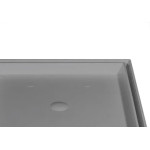 Ralo Invisivel Quadrado Estrela 15X15Cm Cinza