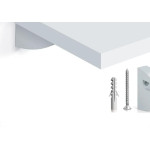 Prateleira Mdp Multivisao Branca 20X80Cm Com Suporte Clip