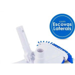 Aspirador Com Escovas Laterais Para Limpeza Manual De Piscinas Fluidra Veico Engate Rapido - 20608B