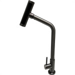 Torneira Pia Mesa Metal Brazhu Com 4 Jatos Grafite - 1/4 Volta
