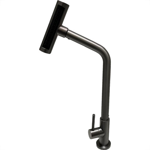 Torneira Pia Mesa Metal Brazhu Com 4 Jatos Grafite - 1/4 Volta