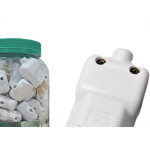 Pino Prensa Cabo Ilumi 2 Polos+Terra 10A. Branco Pote Com 60 Pecas 14250Pg