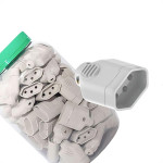 Pino Femea Ilumi 2 Polos+Terra 20A. Branco Pote Com 40 Pecas - 1442Pg