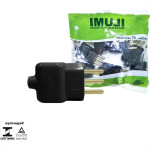 Pino Prensa Cabo Ilumi 2 Polos+Terra 20A. Preto - 14071Pct - Kit C/10 Pecas