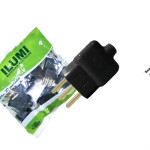 Pino Prensa Cabo Ilumi 2 Polos+Terra 20A. Preto - 14071Pct - Kit C/10 Pecas